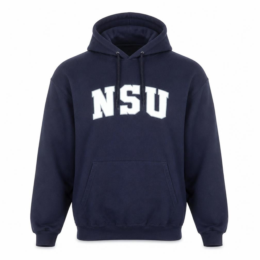 Champion Men's Blue NSU Pullover Hoodie Size L College Fleece