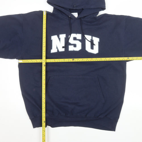 Champion Men's Blue NSU Pullover Hoodie Size L College Fleece