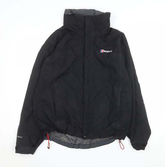 Berghaus Men's Black Waterproof Softshell Rain Jacket Size S