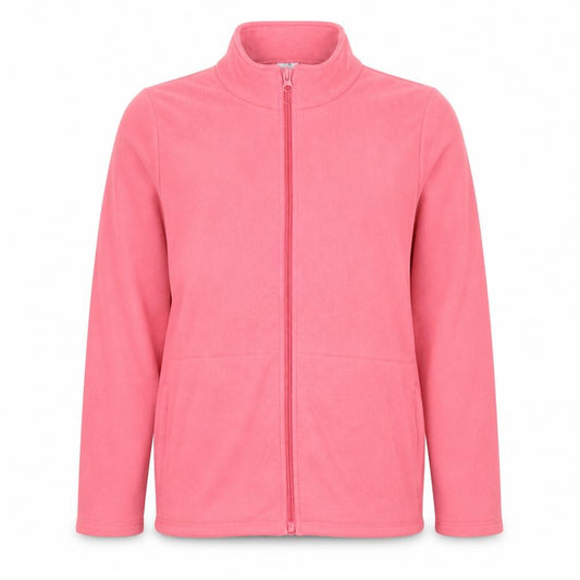 Decathlon Girls Pink Full Zip Fleece Jacket 12-13 Years Lightweight