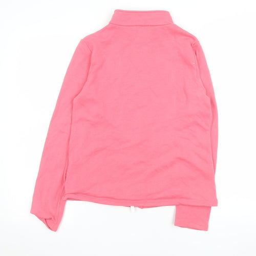 Decathlon Girls Pink Full Zip Fleece Jacket 12-13 Years Lightweight