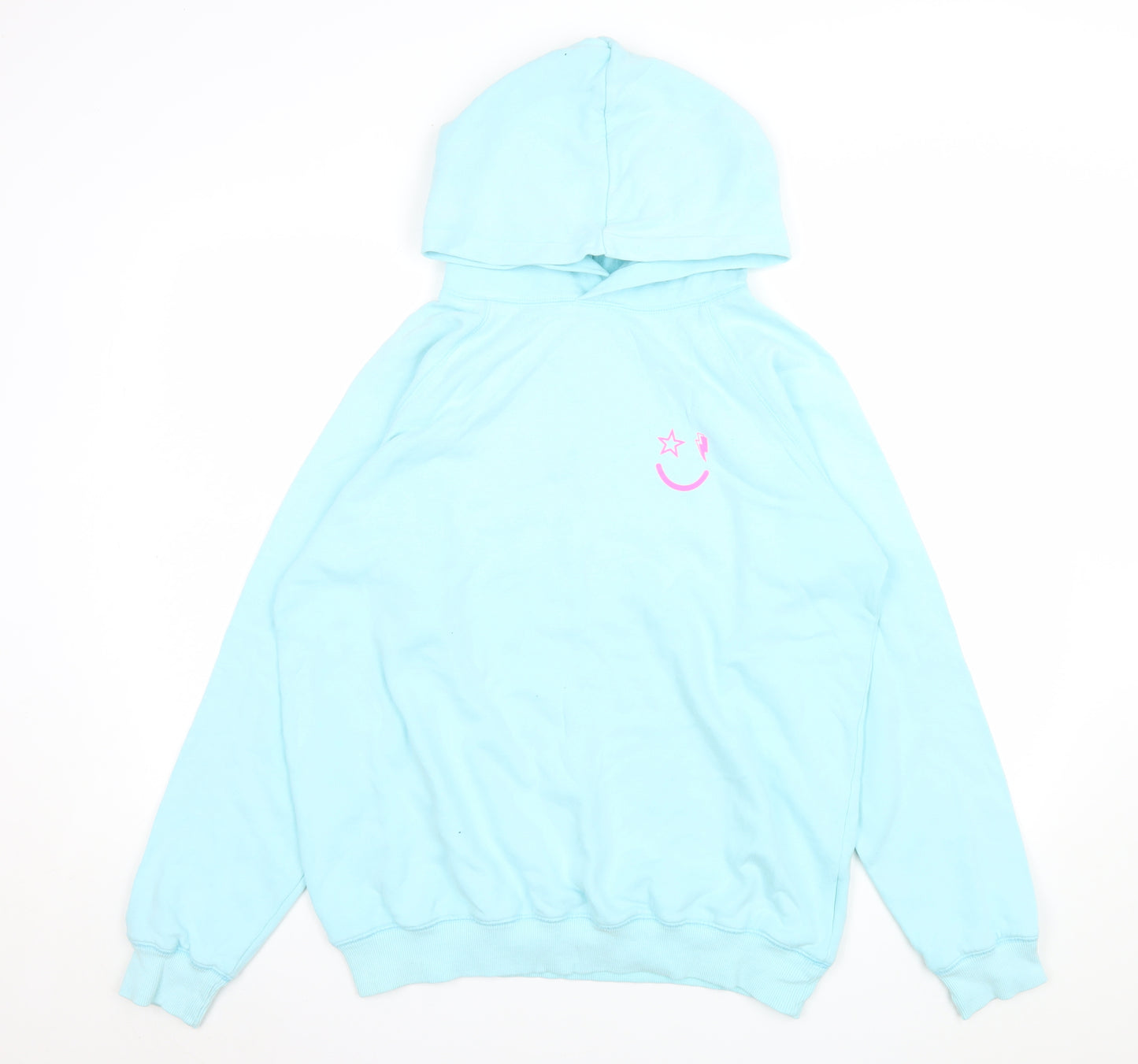 Scamp & Dude Men's Blue Pullover Hoodie L Graphic Cotton