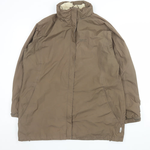 Regatta Womens Brown Waterproof Long Rain Coat Size 16 XL