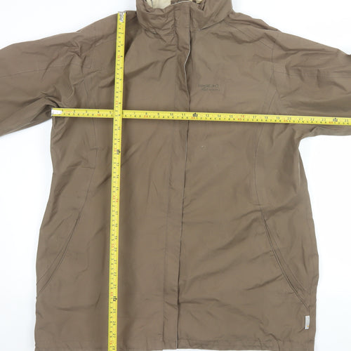 Regatta Womens Brown Waterproof Long Rain Coat Size 16 XL