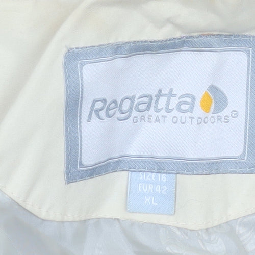 Regatta Womens Brown Waterproof Long Rain Coat Size 16 XL