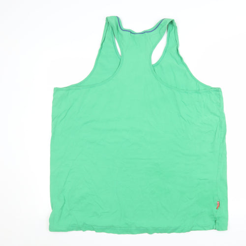 Slazenger Mens Green 2XL Tank Top Gym Vest Activewear
