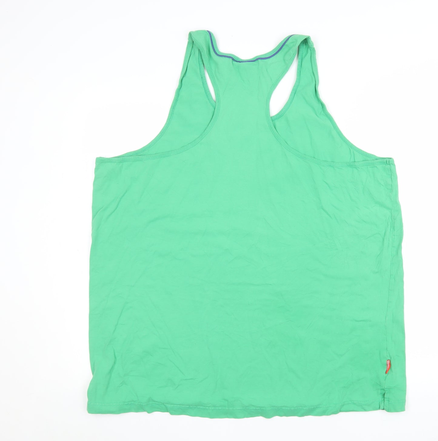 Slazenger Mens Green 2XL Tank Top Gym Vest Activewear