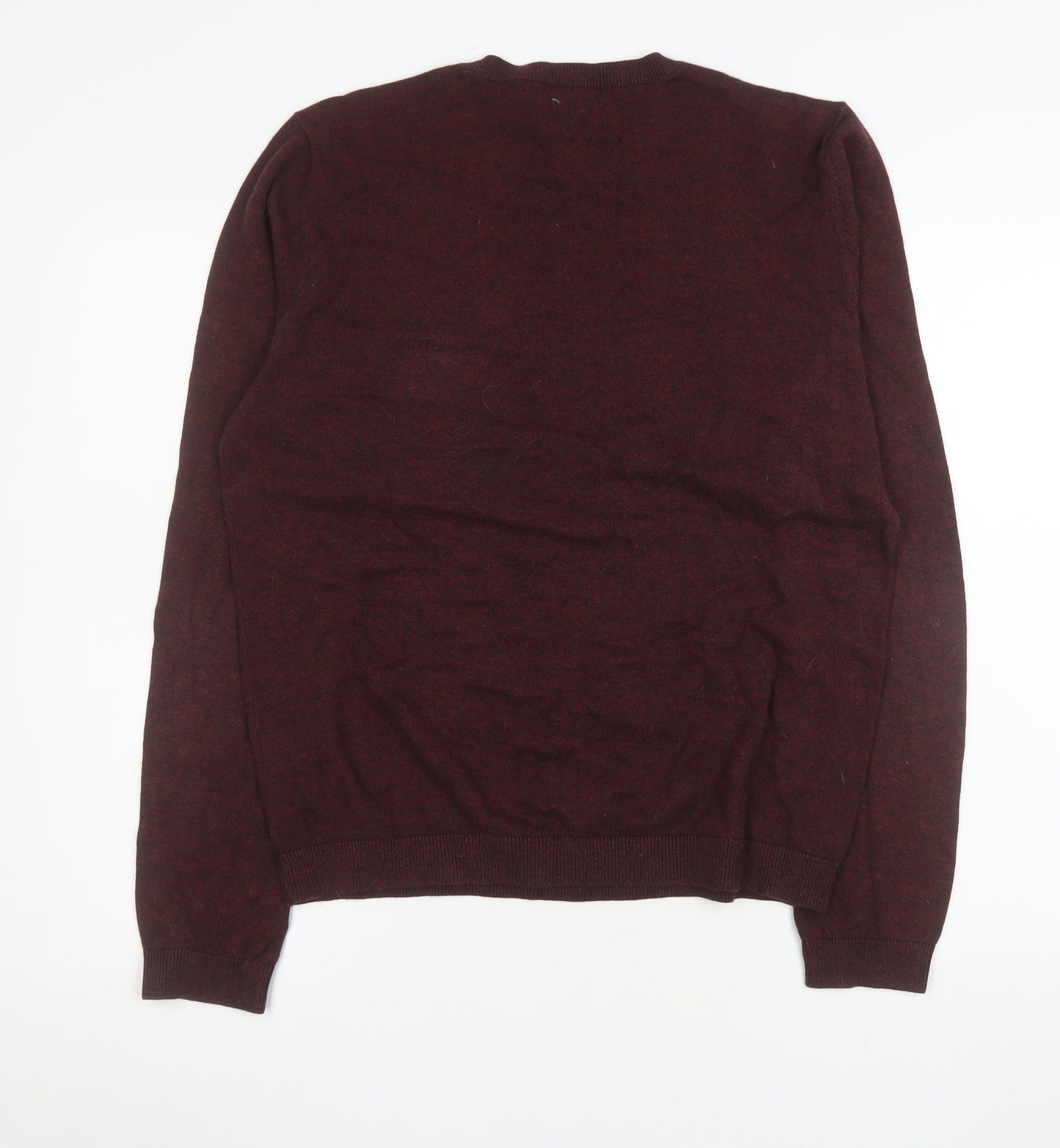 Topman Men's Brown Cotton Crew Neck Jumper Size M