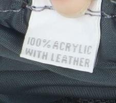 Greenwoods Mens Grey Leather Knit Bomber Jacket Size 42 Regular