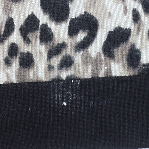 Principles by Ben de Lisi Women's Beige Leopard Cardigan Size 16