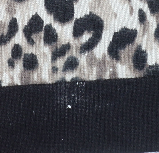 Principles by Ben de Lisi Women's Beige Leopard Cardigan Size 16