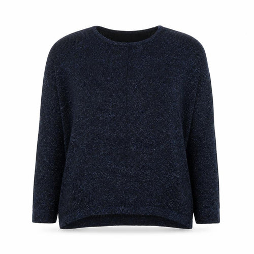 Last Woman Women's Black Glitter Knit 3/4 Sleeve Pullover Jumper S