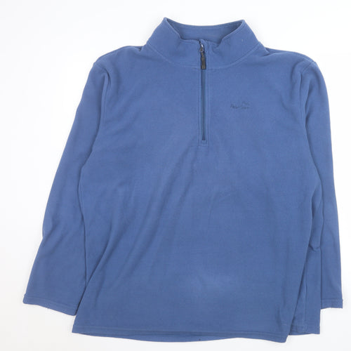 Peter Storm Men's Blue Fleece Sweatshirt XL 1/2 Zip Pullover
