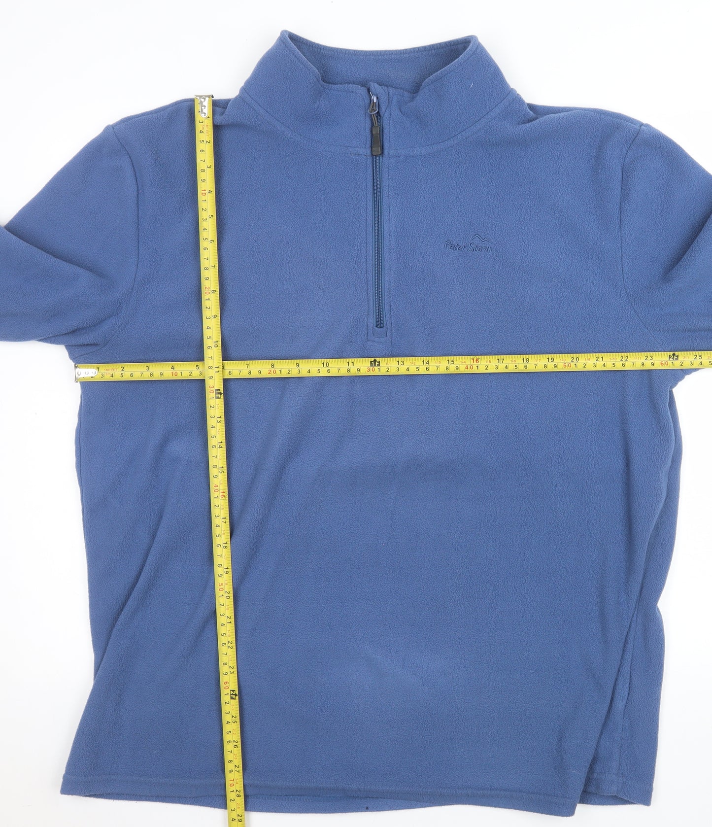 Peter Storm Men's Blue Fleece Sweatshirt XL 1/2 Zip Pullover