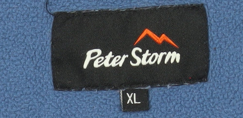 Peter Storm Men's Blue Fleece Sweatshirt XL 1/2 Zip Pullover