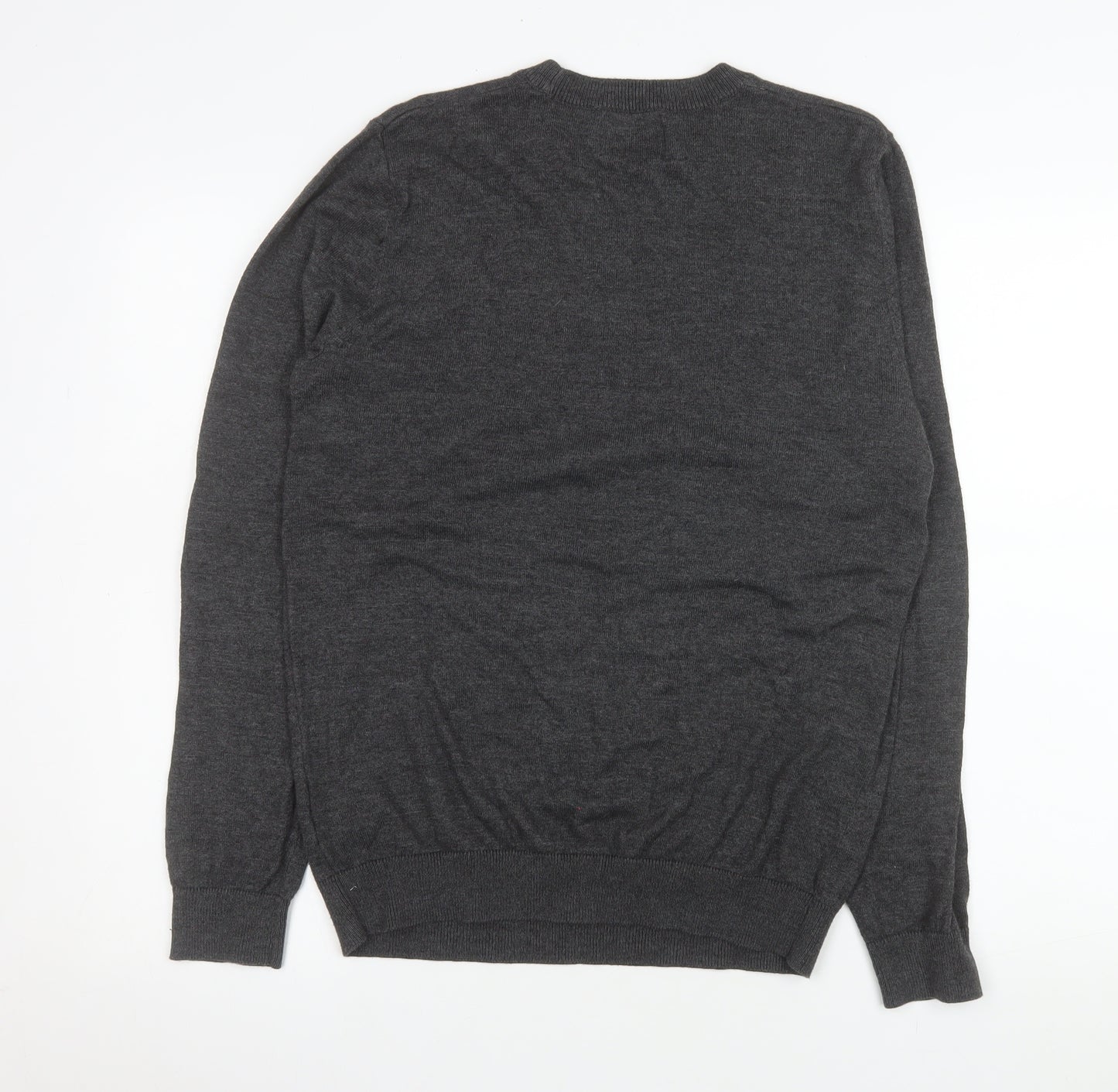 Topman Men's Grey Christmas Gingerbread Jumper Size M