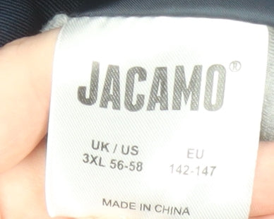 Jacamo Men's Blue 3XL Coach Jacket Button Collared Casual Wear