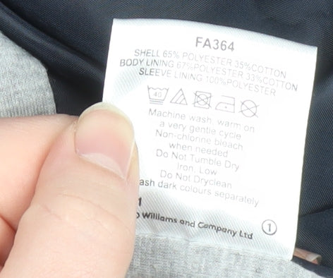 Jacamo Men's Blue 3XL Coach Jacket Button Collared Casual Wear