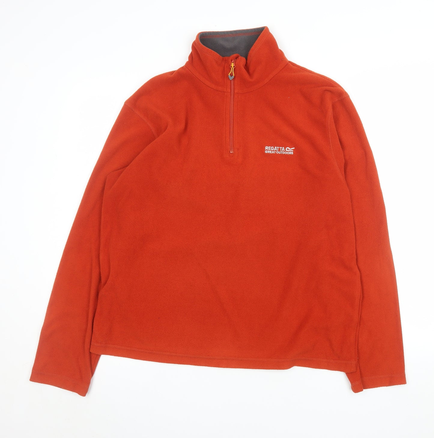 Regatta Men’s Orange Fleece 1/4 Zip Pullover Sweatshirt UK M
