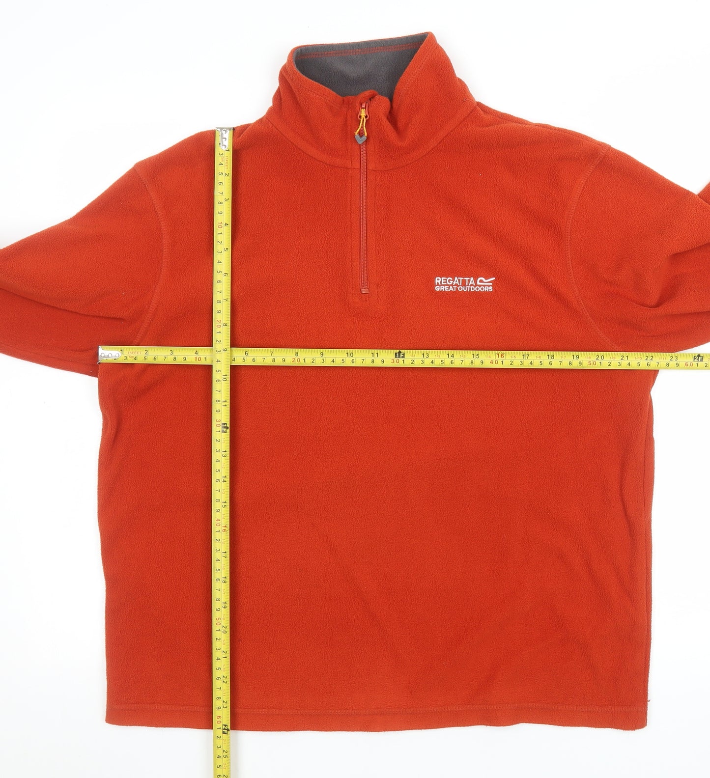 Regatta Men’s Orange Fleece 1/4 Zip Pullover Sweatshirt UK M