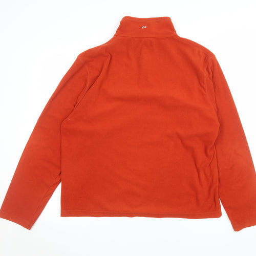 Regatta Men’s Orange Fleece 1/4 Zip Pullover Sweatshirt UK M