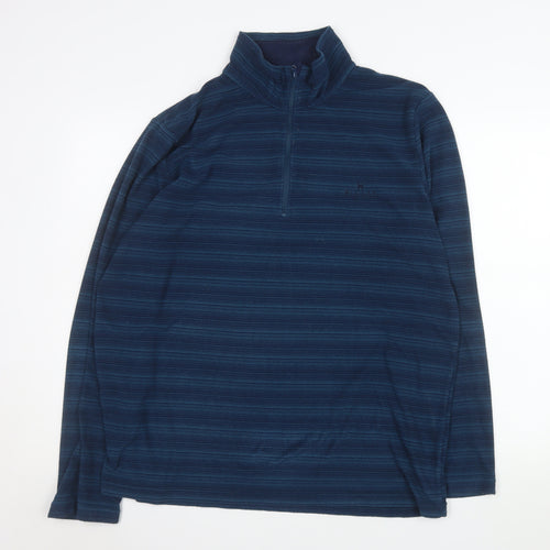 Hi Gear Men's Blue XL 1/4 Zip Fleece Sweatshirt Outdoor Pullover