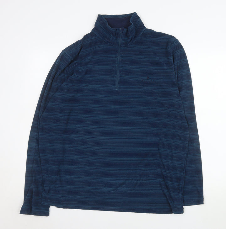 Hi Gear Men's Blue XL 1/4 Zip Fleece Sweatshirt Outdoor Pullover