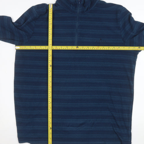 Hi Gear Men's Blue XL 1/4 Zip Fleece Sweatshirt Outdoor Pullover