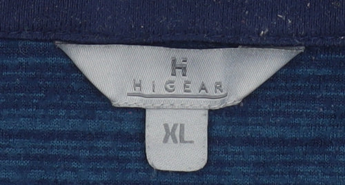 Hi Gear Men's Blue XL 1/4 Zip Fleece Sweatshirt Outdoor Pullover