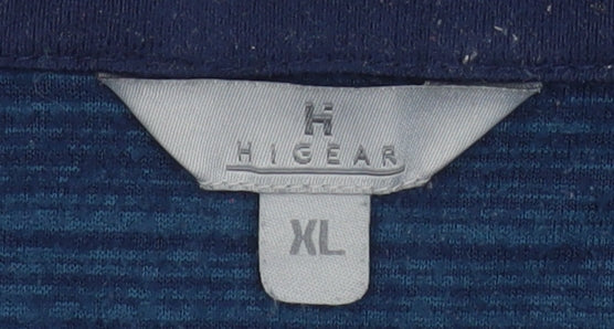 Hi Gear Men's Blue XL 1/4 Zip Fleece Sweatshirt Outdoor Pullover