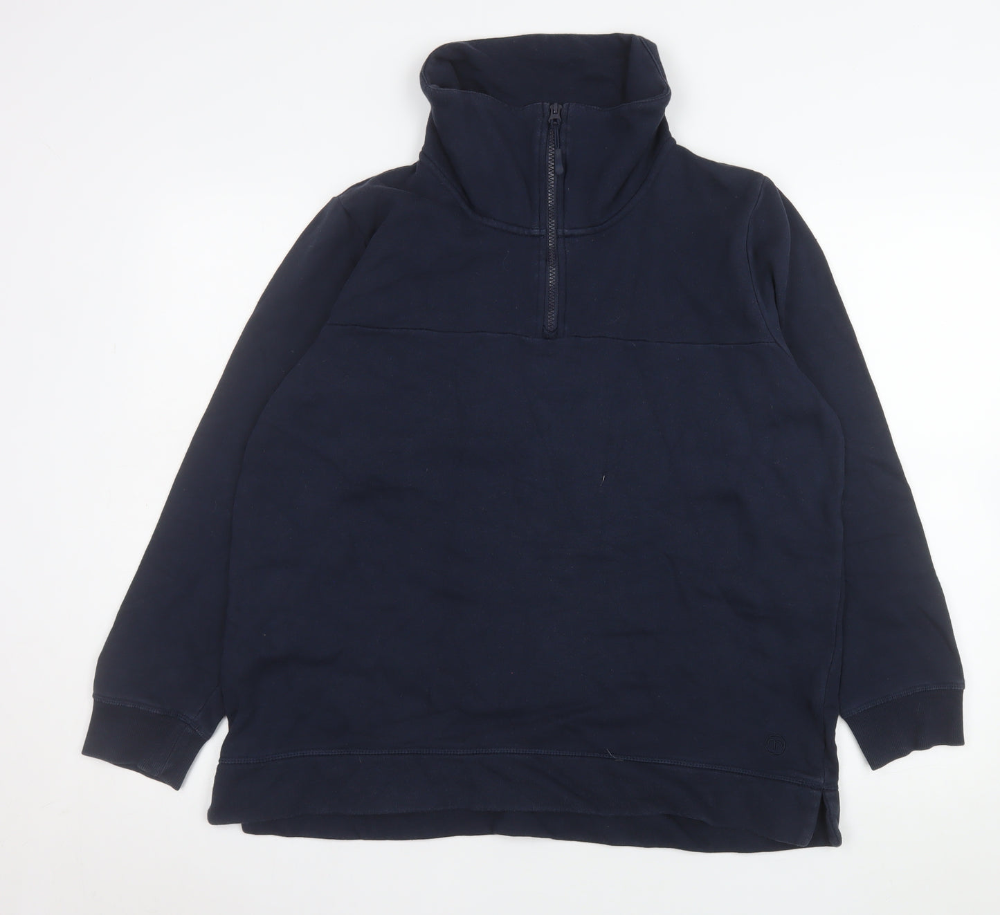 Roama Womens Navy 1/2 Zip High Neck Pullover Sweatshirt UK16