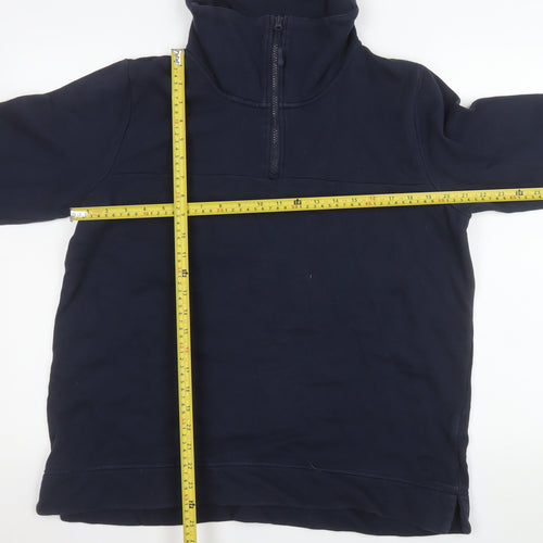 Roama Womens Navy 1/2 Zip High Neck Pullover Sweatshirt UK16