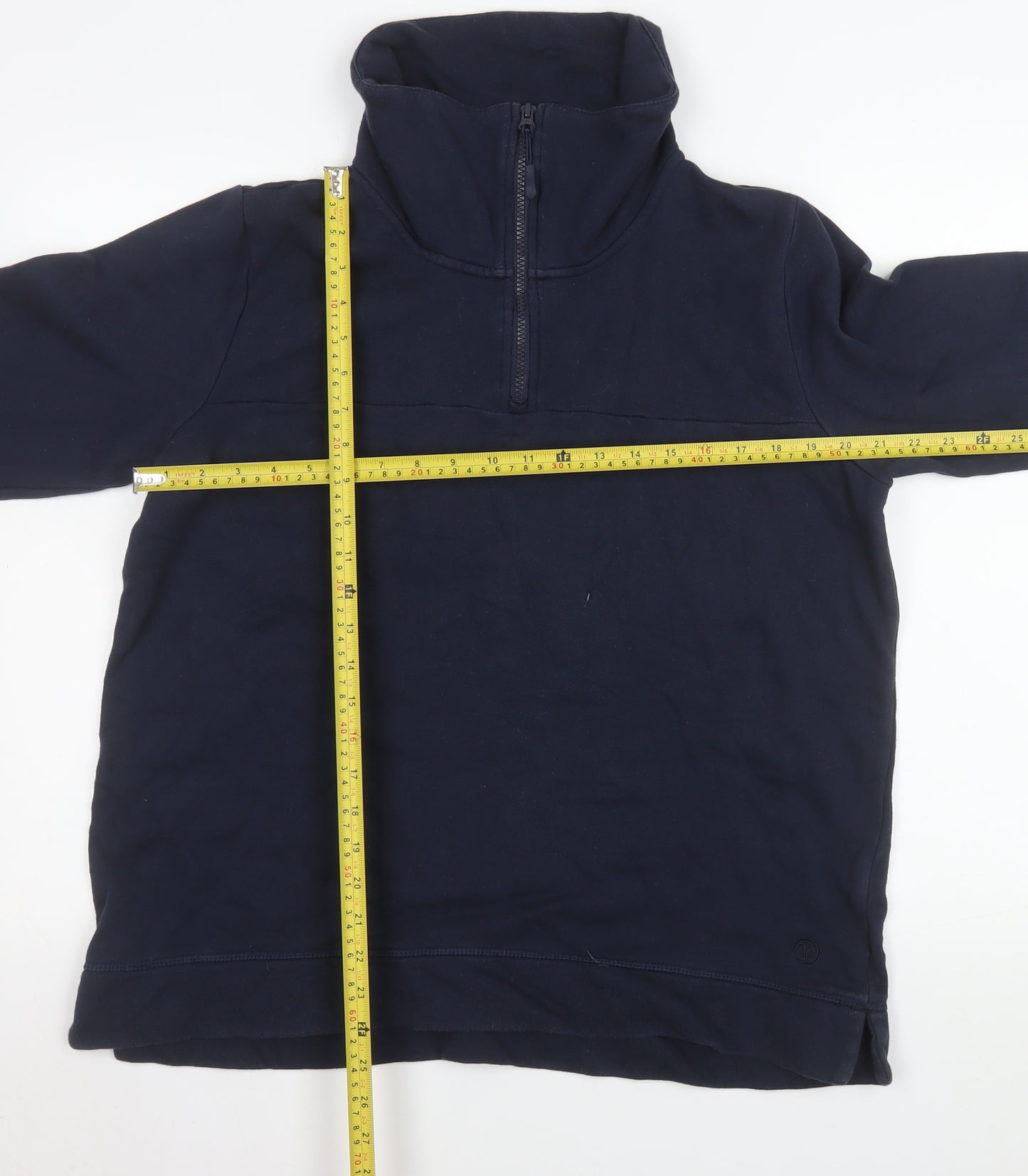 Roama Womens Navy 1/2 Zip High Neck Pullover Sweatshirt UK16