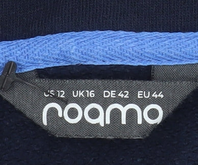 Roama Womens Navy 1/2 Zip High Neck Pullover Sweatshirt UK16
