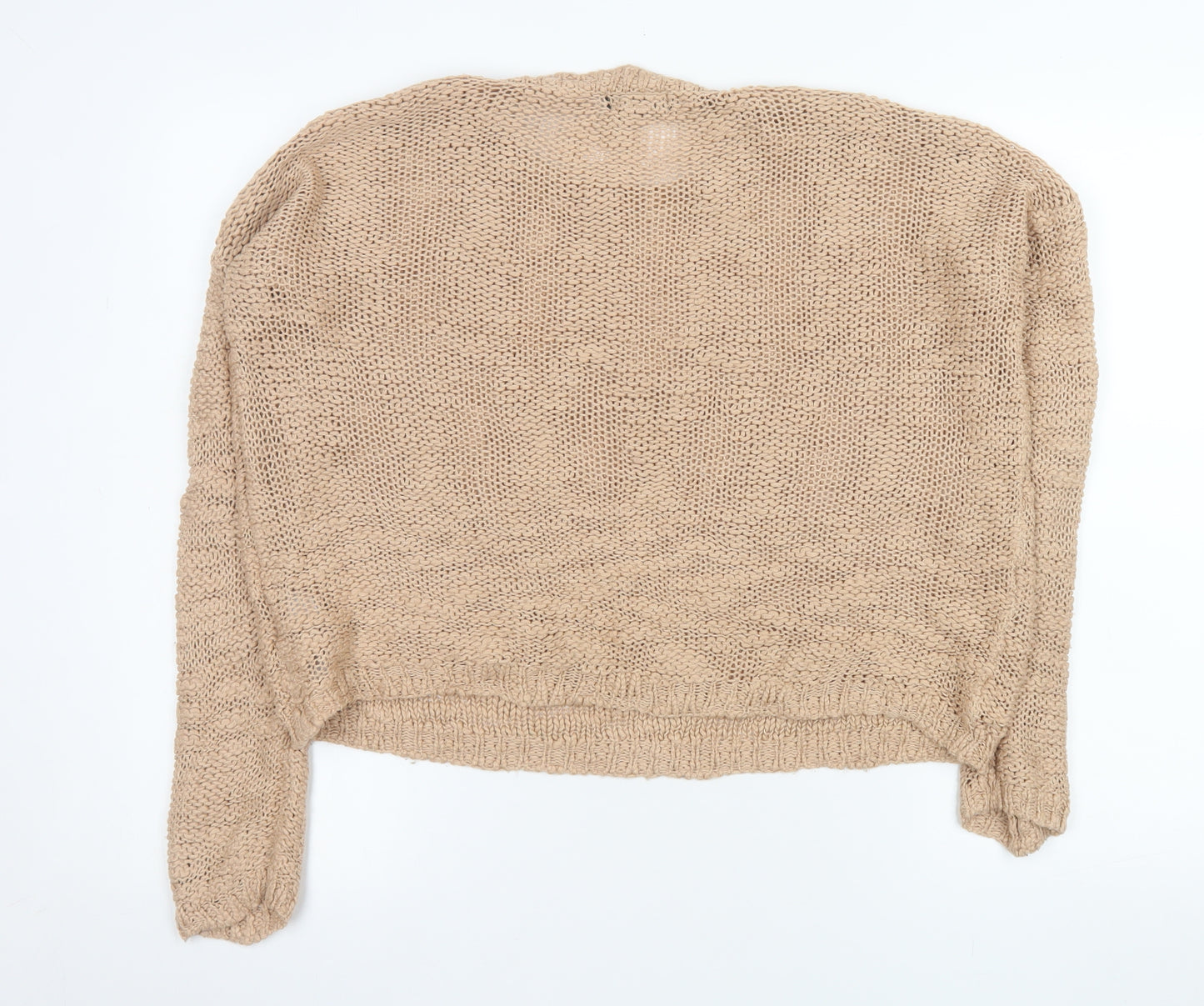 New Look Women’s Beige Chunky-Knit Pullover Jumper Size 10