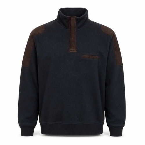 Pierre Cardin Men’s Black 1/4 Zip Fleece Sweatshirt L