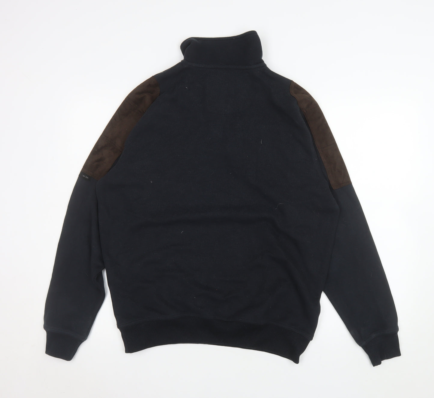 Pierre Cardin Men’s Black 1/4 Zip Fleece Sweatshirt L