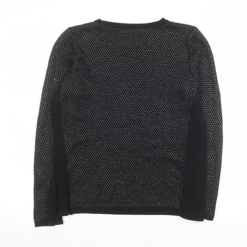 Gollehaug Womens Black Size 10 Knit Pullover Jumper