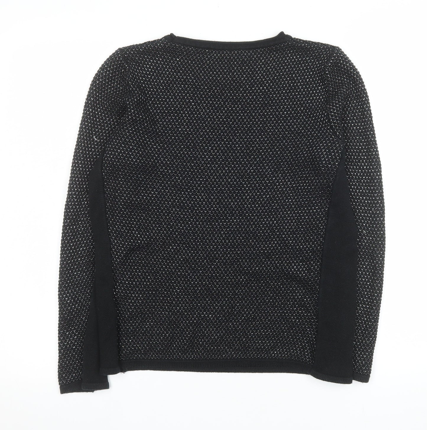 Gollehaug Womens Black Size 10 Knit Pullover Jumper