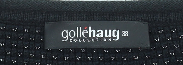 Gollehaug Womens Black Size 10 Knit Pullover Jumper