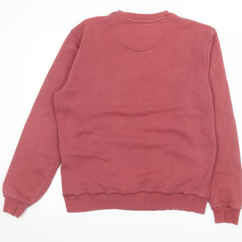 Jack Wills Mens Red Crew Neck Pullover Sweatshirt Size M