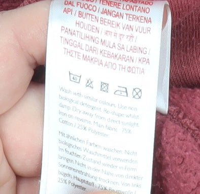 Jack Wills Mens Red Crew Neck Pullover Sweatshirt Size M