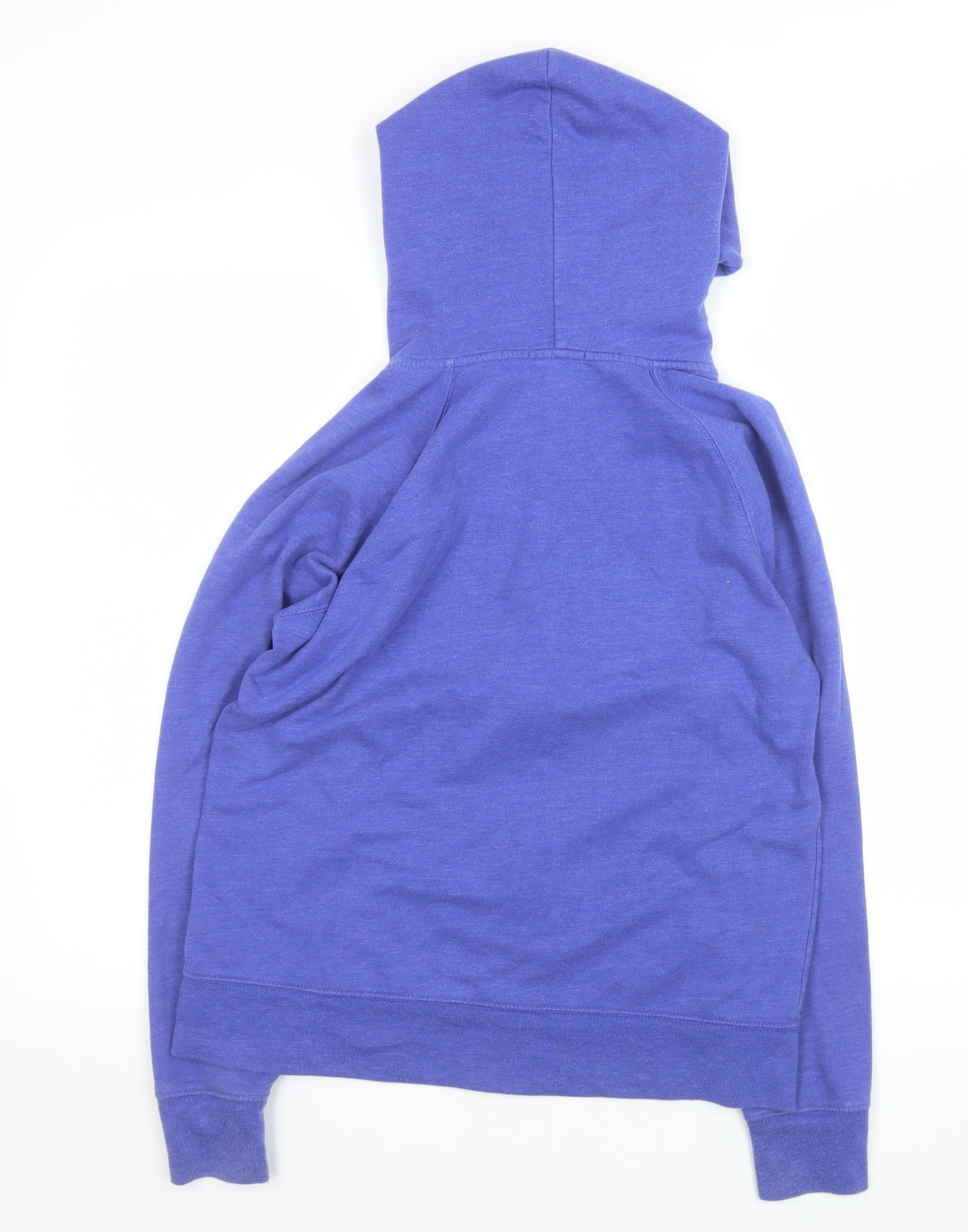 GAP Women Blue Logo Hooded Full Zip Basic Jacket Size L