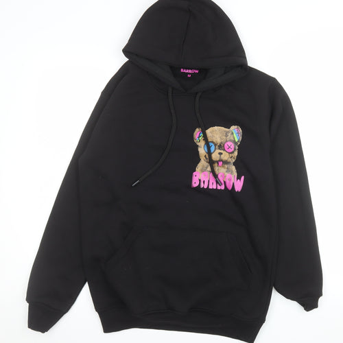 Barrow Men's Black Pullover Hoodie M Graphic Bear Design