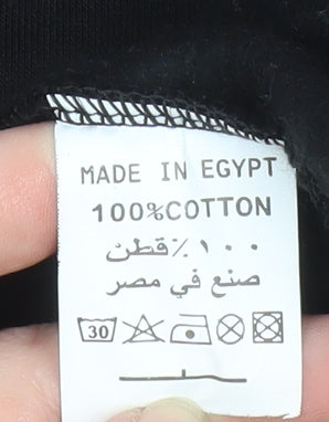 Barrow Men's Black Pullover Hoodie M Graphic Bear Design