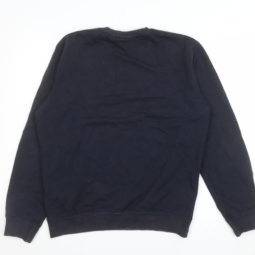 Champion Men's Black Pullover Sweatshirt Medium Crew Neck Fleece