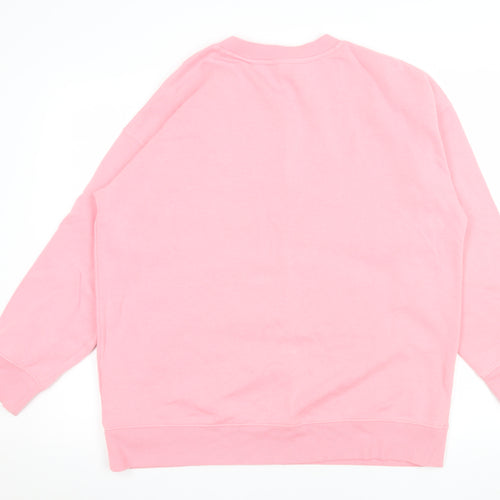H&M Womens Pink West Side New York City Pullover Sweatshirt Size S