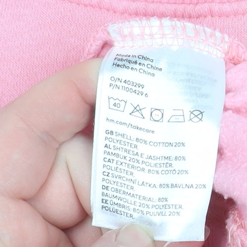H&M Womens Pink West Side New York City Pullover Sweatshirt Size S