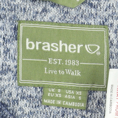 Brasher Women's Blue XS Full Zip Fleece Jacket