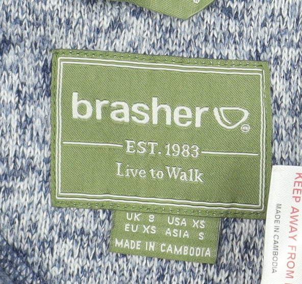 Brasher Women's Blue XS Full Zip Fleece Jacket